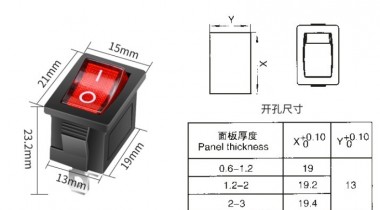 KCD船型開(kāi)關(guān)相關(guān)參數(shù)介紹