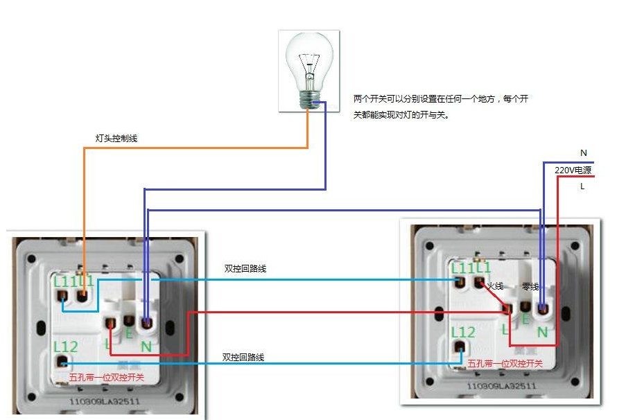 如何接線五孔插座_接線圖