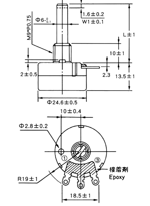 碳膜電位器