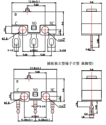 常見微動開關技術規(guī)范資料