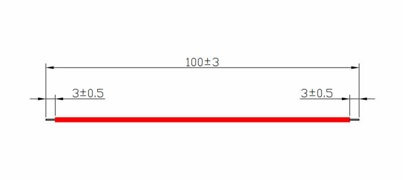 100mm紅色導(dǎo)線